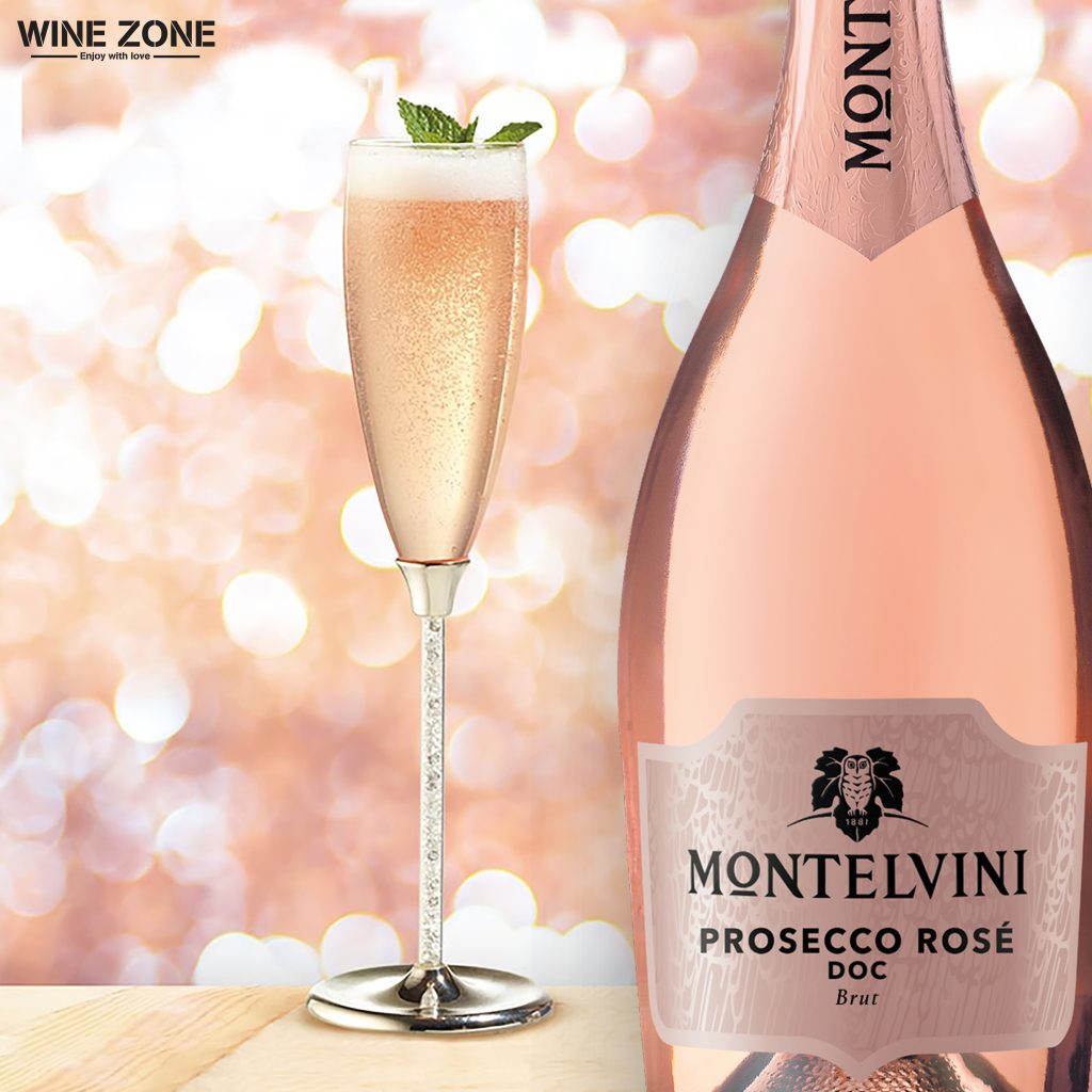Rượu vang Ý MONTELVINI PROSECCO DOC ROSÉ Brut